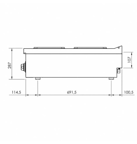 2 placas sobremesa HR Fainca CE2P900S | Serie 900