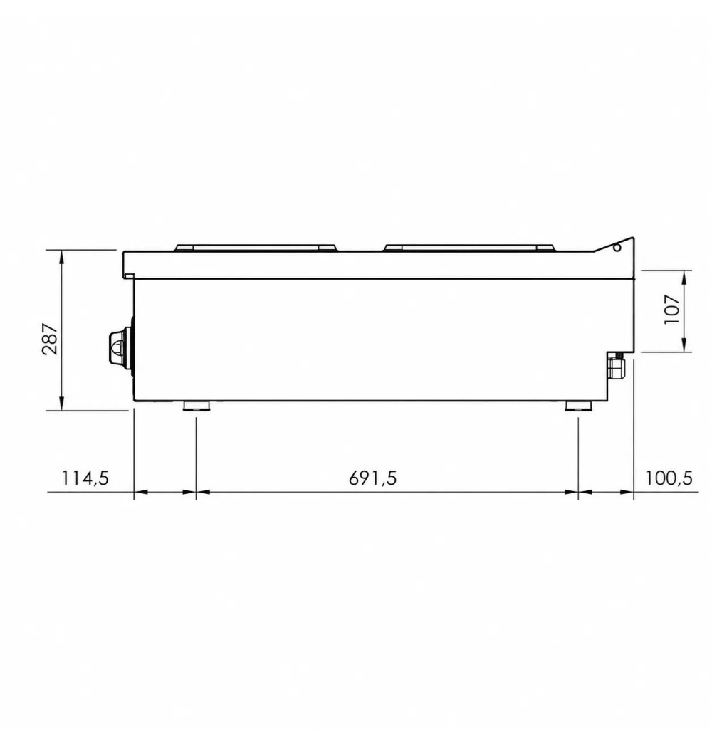2 placas sobremesa HR Fainca CE2P900S | Serie 900