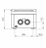 2 placas sobremesa HR Fainca CE2P900S | Serie 900