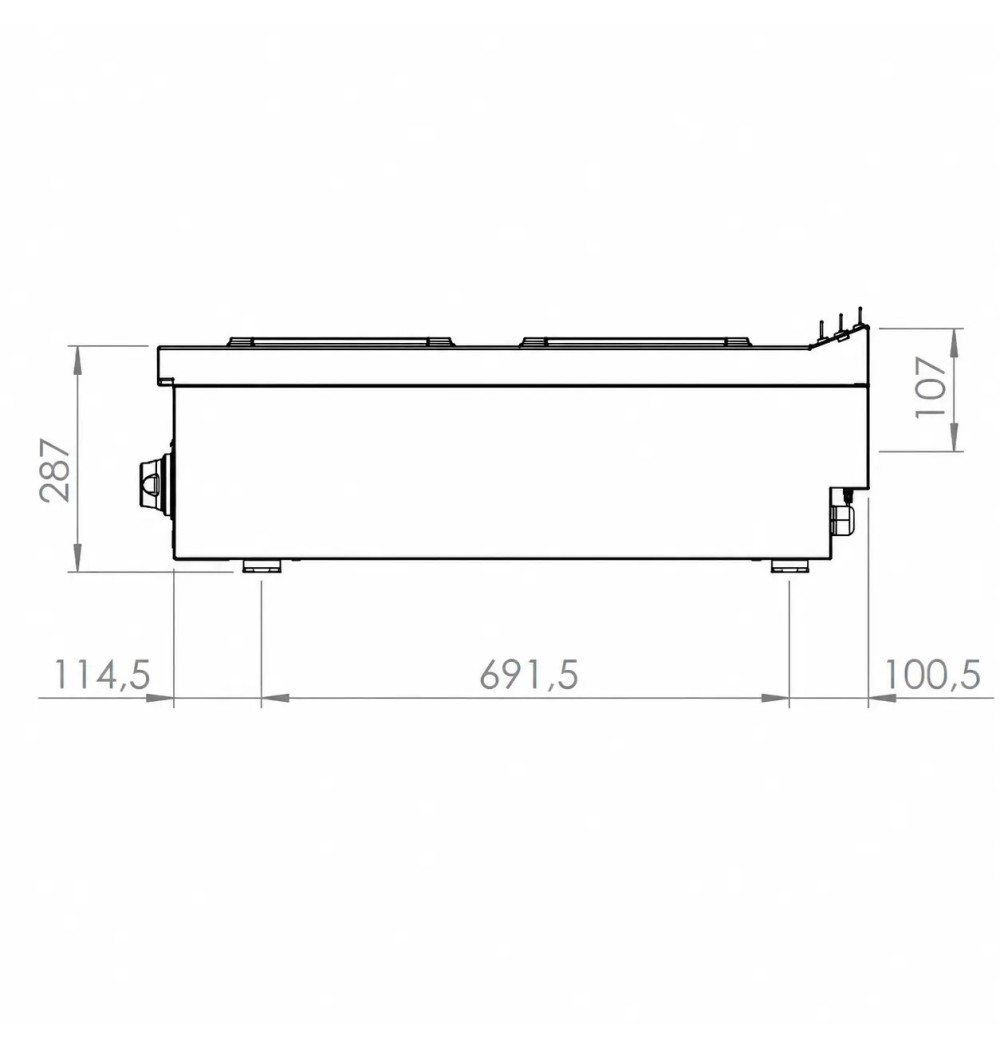 4 placas sobremesa HR Fainca CE4P900S | Serie 900