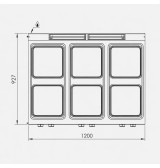 6 placas sobremesa HR Fainca CE6P900S | Serie 900
