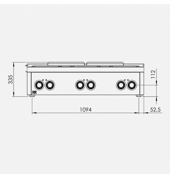 6 placas sobremesa HR Fainca CE6P900S | Serie 900