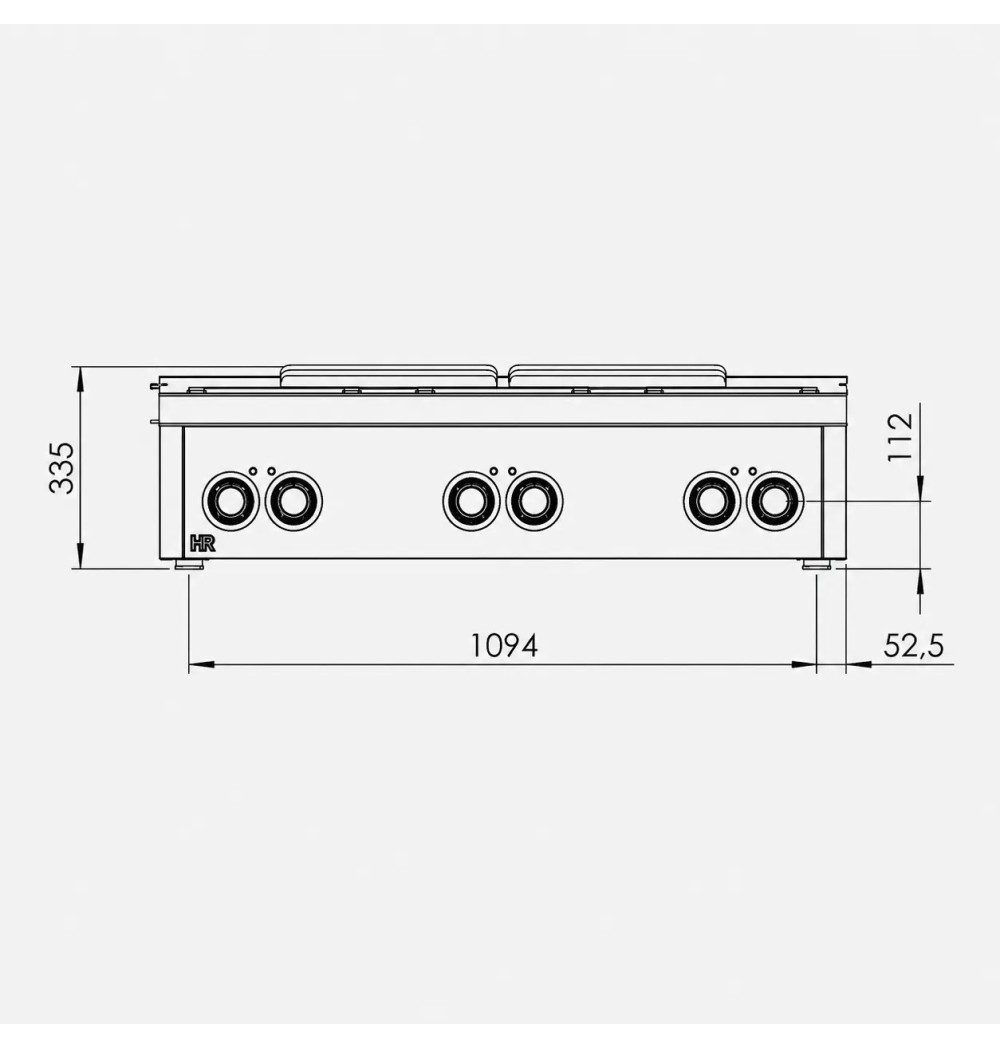 6 placas sobremesa HR Fainca CE6P900S | Serie 900