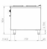 Cocina Eléctrica 4 Placas con Horno HR Fainca CE4P900H Serie 900