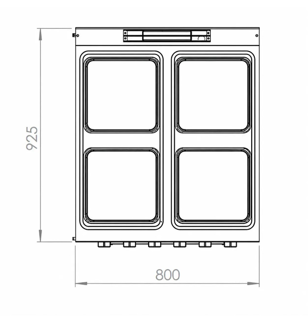 Cocina Eléctrica 4 Placas con Horno HR Fainca CE4P900H Serie 900
