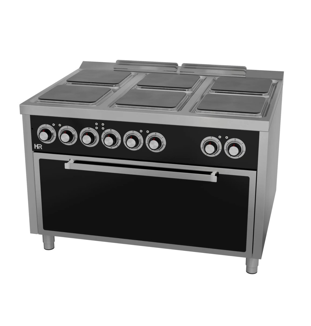 Cocina Eléctrica 6 Placas con Horno Maxi HR Fainca CE6P900HM Serie 900