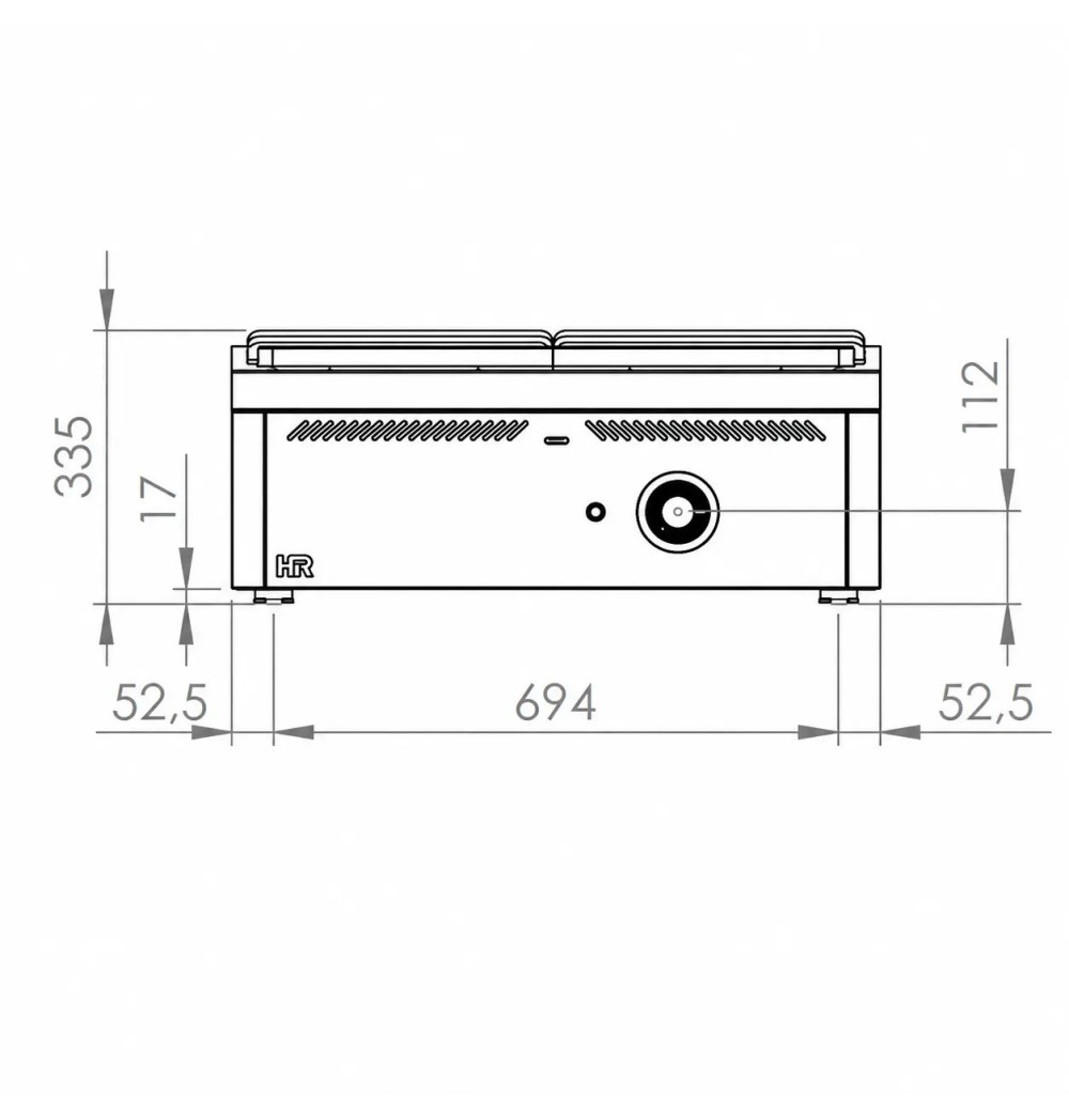 Placa Radiante a Gas HR Fainca PR9008S Serie 900
