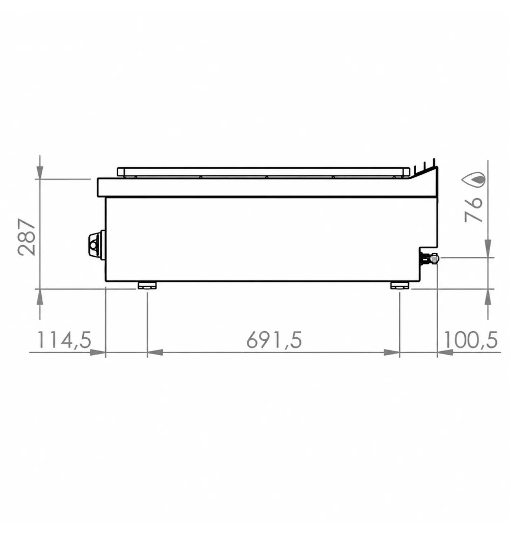 Placa Radiante a Gas HR Fainca PR9008S Serie 900