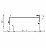 Placa Radiante a Gas HR Fainca PR9008S Serie 900