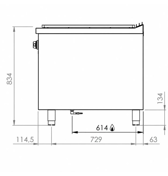 Placa Radiante a Gas con Mueble HR Fainca PR9004E Serie 900