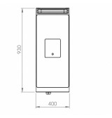 Placa Radiante a Gas con Mueble HR Fainca PR9004E Serie 900