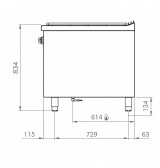 Placa Radiante a Gas con Mueble HR Fainca PR9008E Serie 900