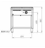 Placa Radiante a Gas con Mueble HR Fainca PR9008E Serie 900