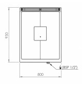 Placa Radiante a Gas con Mueble HR Fainca PR9008E Serie 900