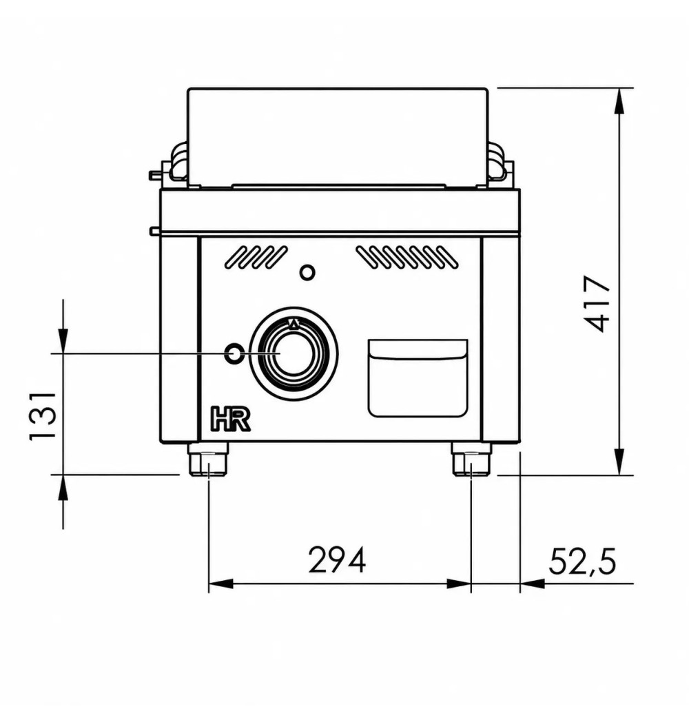 Fry Top a Gas HR Fainca FT9004S Serie 900 | 6,2 kW