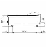 Fry Top a Gas HR Fainca FT9004S Serie 900 | 6,2 kW