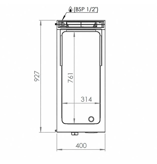 Fry Top a Gas HR Fainca FT9004S Serie 900 | 6,2 kW