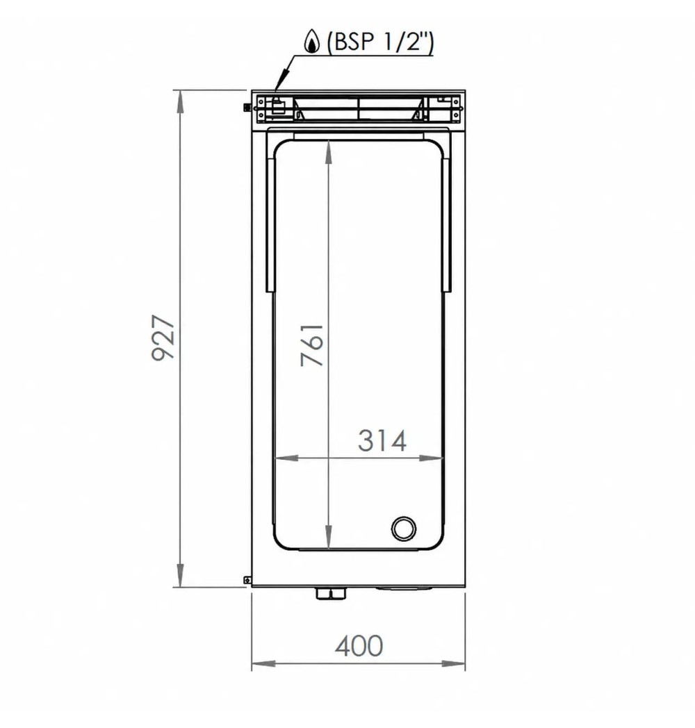 Fry Top a Gas HR Fainca FT9004S Serie 900 | 6,2 kW