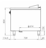 Fry Top a Gas con Mueble HR Fainca FT9004E | 6,2 kW