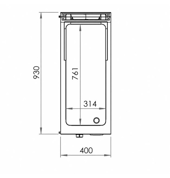 Fry Top a Gas con Mueble HR Fainca FT9004E | 6,2 kW