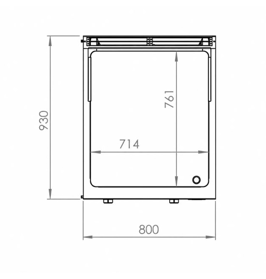 Fry Top a Gas con Mueble HR Fainca FT9008E | 18,2 kW