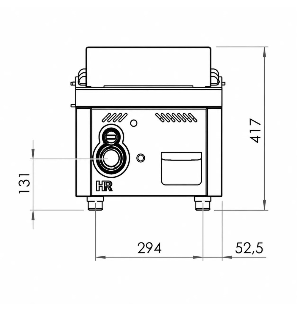 Fry Top a Gas Cromado HR Fainca FT9004SCR | 6,2 kW