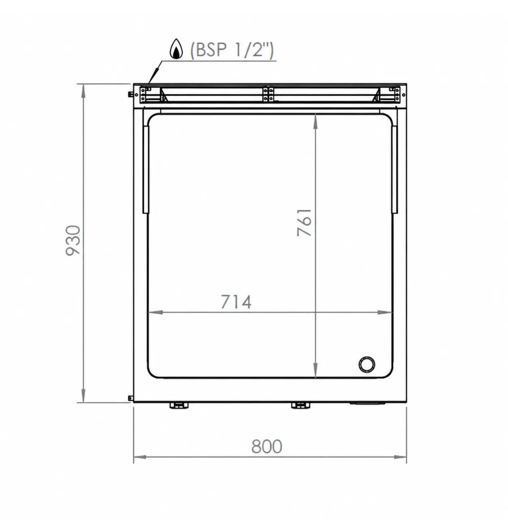 Fry Top a Gas Cromado HR Fainca FT9008SCR | 18,2 kW
