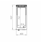 Fry Top a Gas Cromado HR Fainca FT9004ECR | 6,2 kW