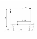 Fry Top a Gas Cromado HR Fainca FT9004ECR | 6,2 kW