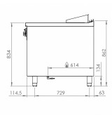 Fry Top a Gas Cromado HR Fainca FT9008ECR | 18,2 kW