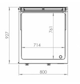 Fry Top a Gas Cromado HR Fainca FT9008ECR | 18,2 kW