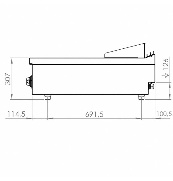 Fry Top Eléctrico HR Fainca FTE9004S | 7,5 kW