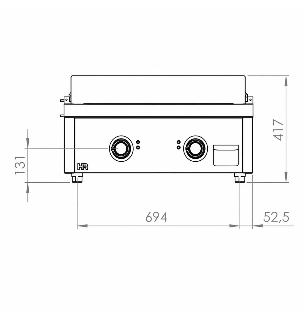 Fry Top Eléctrico HR Fainca FTE9008S | 15 kW