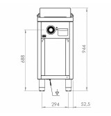 Fry Top Eléctrico HR Fainca FTE9004E | 7,5 kW