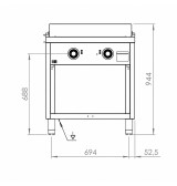 Fry Top Eléctrico HR Fainca FTE9008E | 15 kW