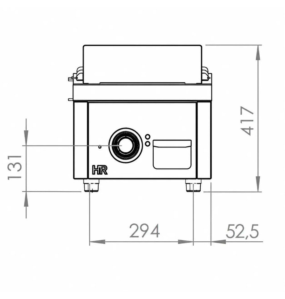Fry Top Eléctrico Cromado HR Fainca FTE9004SCR | 7,5 kW