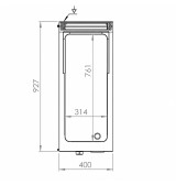 Fry Top Eléctrico Cromado HR Fainca FTE9004SCR | 7,5 kW