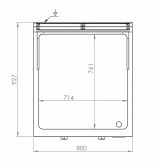 Fry Top Eléctrico Cromado HR Fainca FTE9008SCR | 15 kW