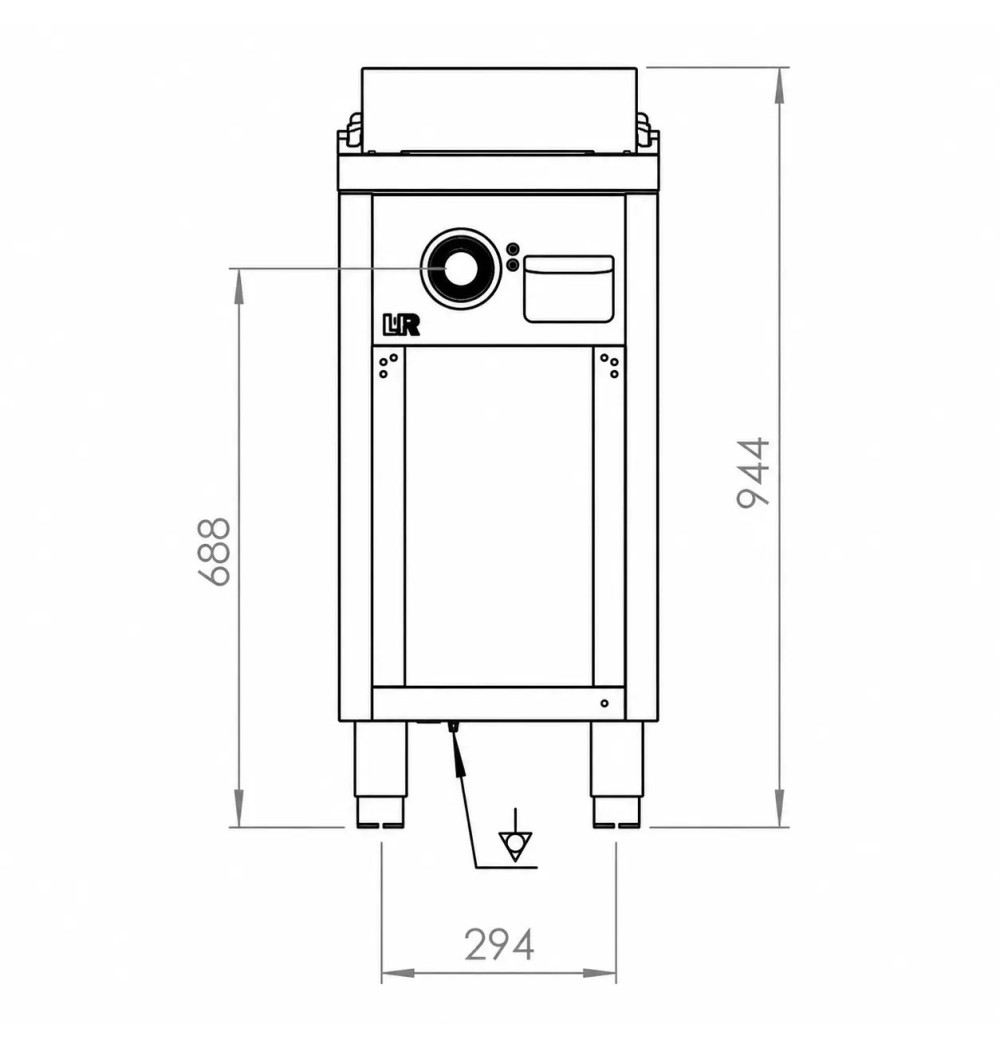 Fry Top Eléctrico Cromado HR Fainca FTE9004ECR | 7,5 kW