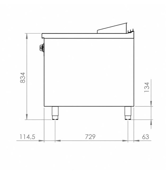 Fry Top Eléctrico Cromado HR Fainca FTE9004ECR | 7,5 kW