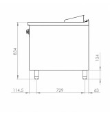 Fry Top Eléctrico Cromado HR Fainca FTE9004ECR | 7,5 kW
