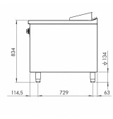 Fry Top Eléctrico Cromado HR Fainca FTE9008ECR | 15 kW