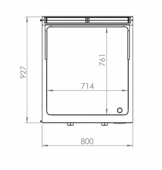 Fry Top Eléctrico Cromado HR Fainca FTE9008ECR | 15 kW