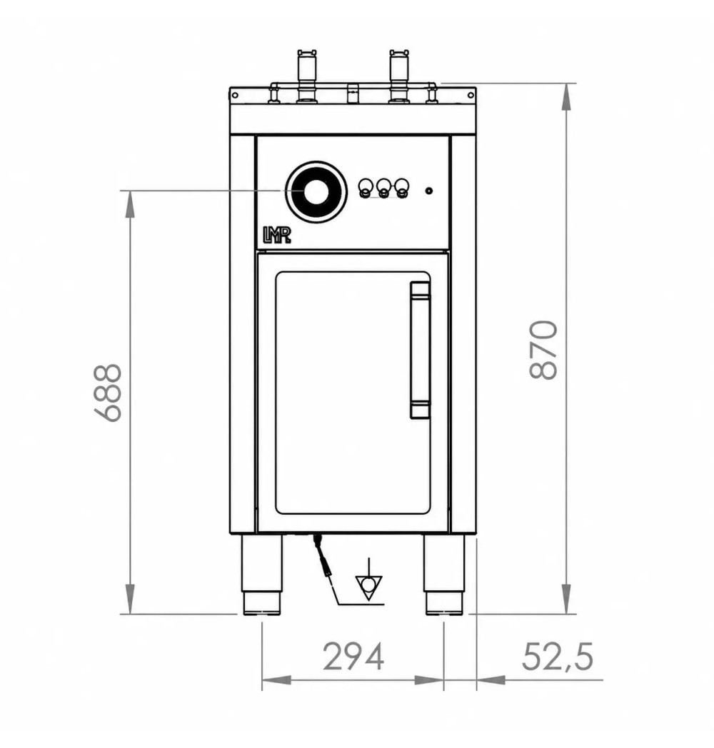 Freidora Eléctrica 22 L HR Fainca FD22LTRIF900E | 18 kW