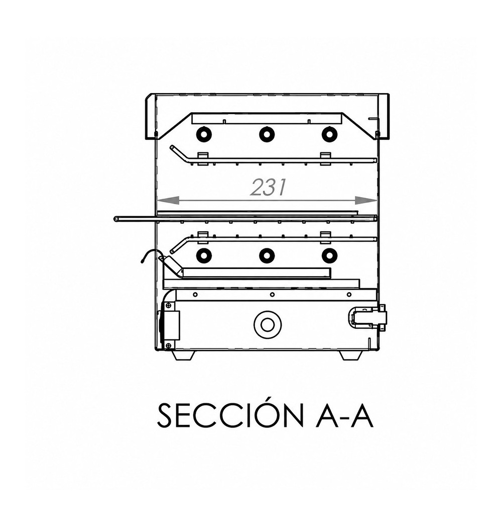 Tostador simple cuarzo HR Fainca T03SIN - Gastromáquinas