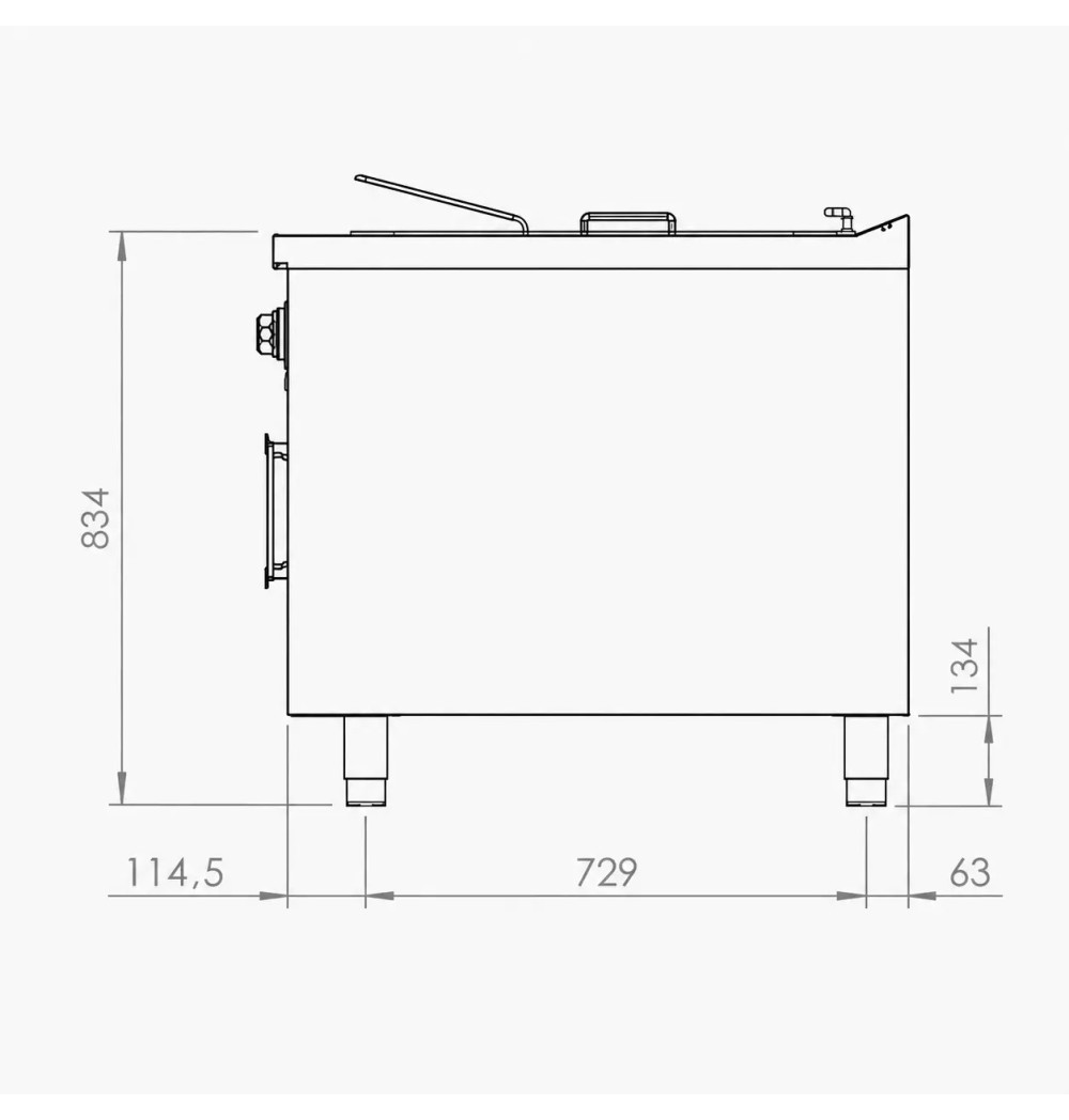 Freidora Eléctrica 22 L HR Fainca FD22LTRIF900E | 18 kW