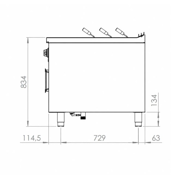 Cuecepastas a Gas 40 L HR Fainca CPG40L900E | 13 kW