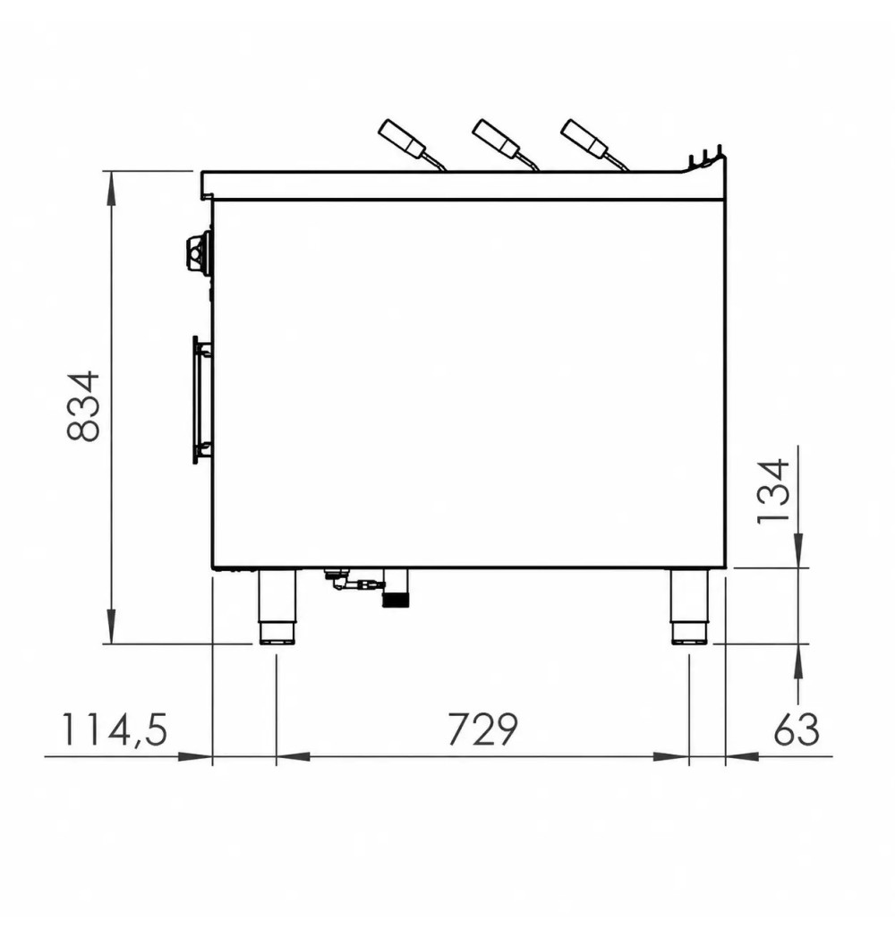 Cuecepastas Doble a Gas HR Fainca CPG40L40L900E | 26 kW