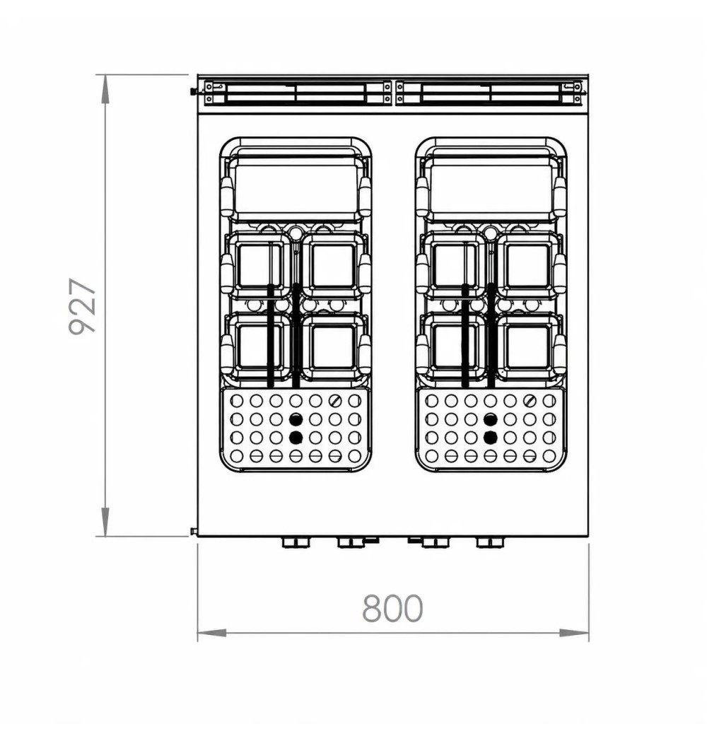 Cuecepastas Doble a Gas HR Fainca CPG40L40L900E | 26 kW