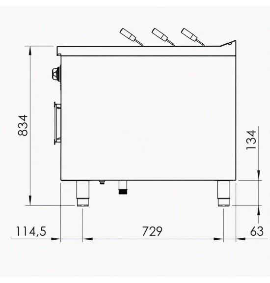 Cuecepastas Doble Eléctrico HR Fainca CPE40L40L900E | 26 kW